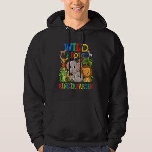 Wild Über Kindergarten Safari-Tiere Dschungel Zurü Hoodie