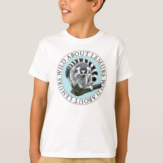 Wild über Lemurs T-Shirt (Vorderseite)