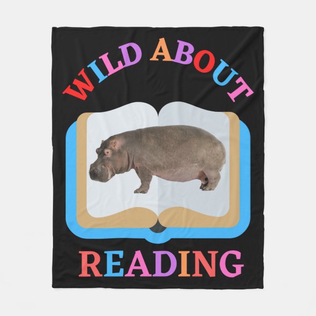 WILD ÜBER LESEN FLEECEDECKE (Vorderseite)