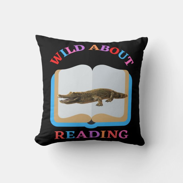 WILD ÜBER LESEN KISSEN (Vorderseite)