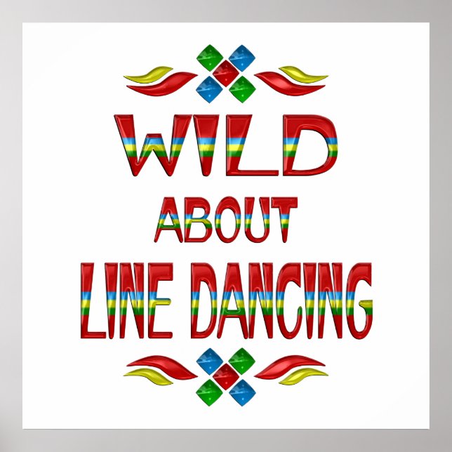 Wild über Line Dancing Poster (Vorne)