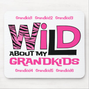Wild über meine Grandkids Personlized Mousepad