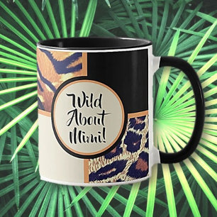Wild über Mimi Animal Print Geschenk Tasse