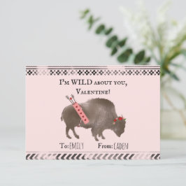 Wild über Sie Valentine Bison Buffalo Cupid