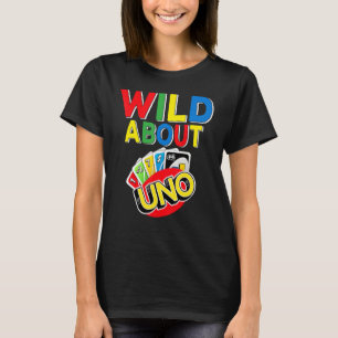 Wild über UNO-Party-Dekorationen 1. Geburtstagsaus T-Shirt
