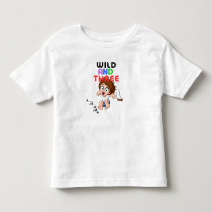 Wild und drei kleinkind t-shirt