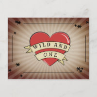 Wild und ein Tattoo Herz Erster Geburtstag