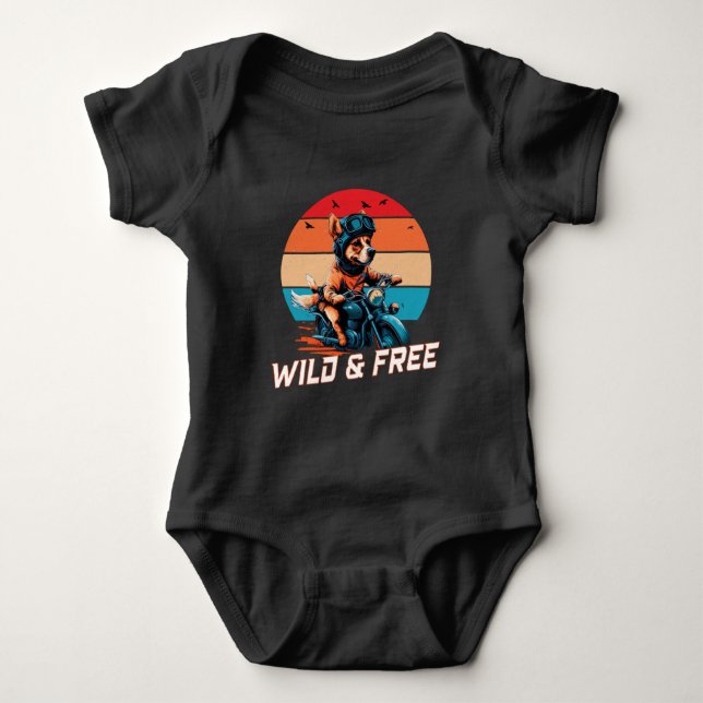 Wild und frei baby strampler (Vorderseite)