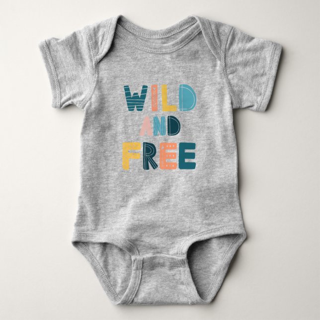 Wild und frei baby strampler (Vorderseite)