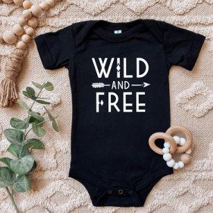 Wild und frei baby strampler