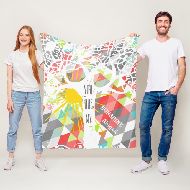 Wild und frei bist du mein Sonnenschein Fleecedecke (Beispiel)