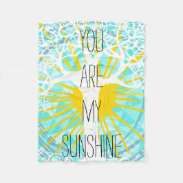 Wild und frei bist du mein Sonnenschein Fleecedecke