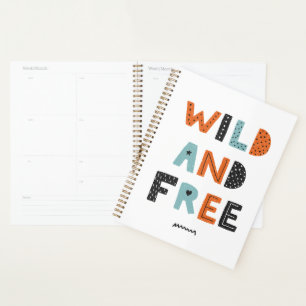 Wild und frei Doodle Letters Planer