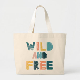 Wild und frei jumbo stoffbeutel