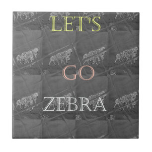 Wild und Frei, Lass uns gehen!: Eine Zebrajourney Fliese