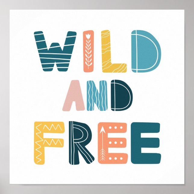 Wild und frei poster (Vorne)