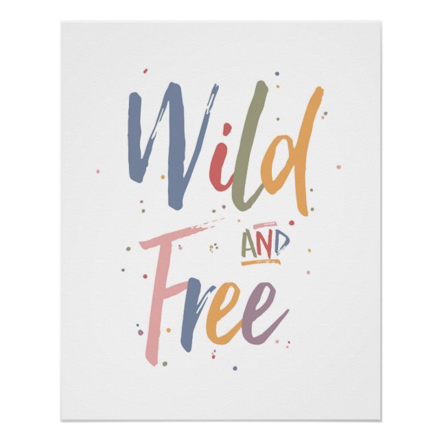 Wild und frei poster (Vorderseite)