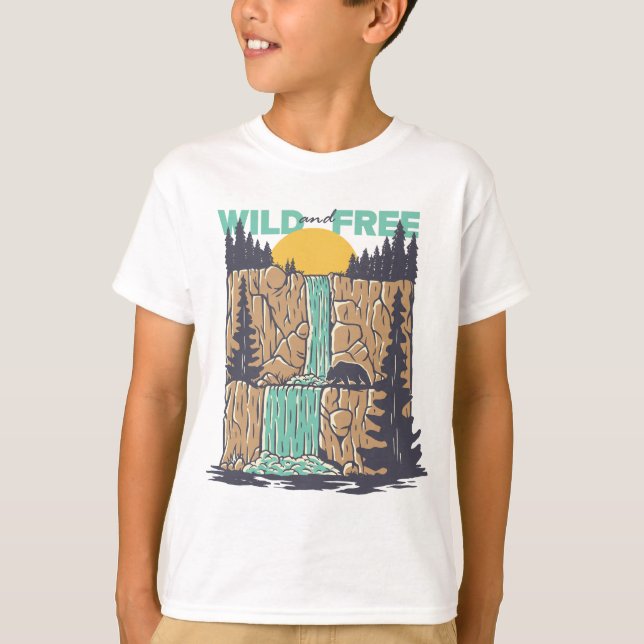 Wild und frei T-Shirt (Vorderseite)