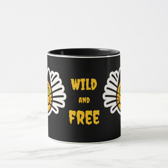 Wild und frei tasse (Zentrum)