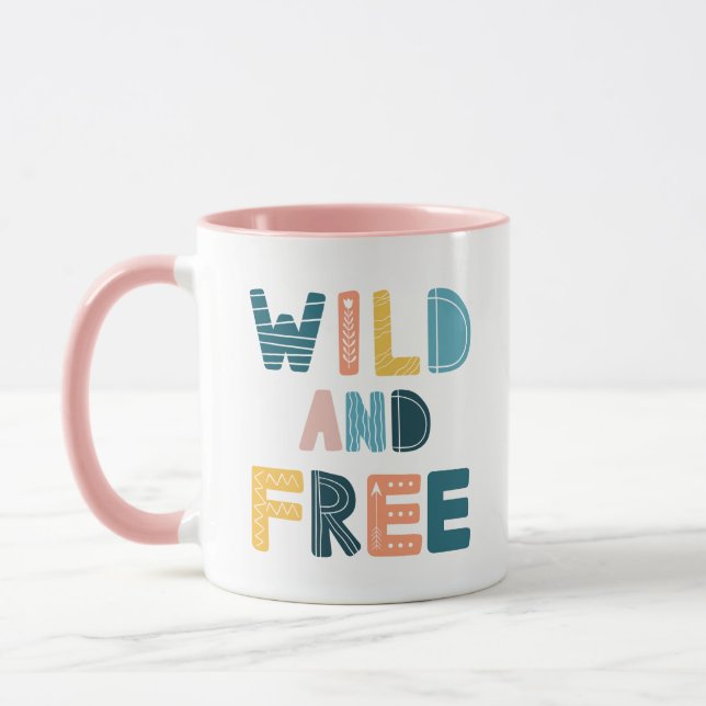 Wild und frei tasse (Links)