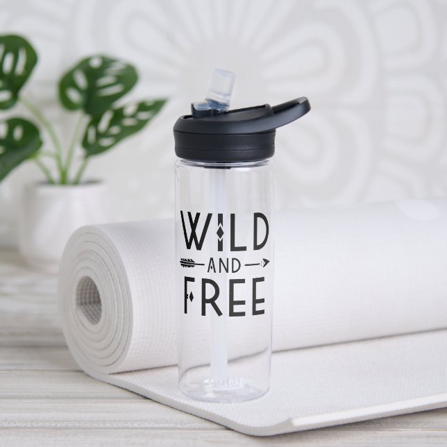 Wild und frei trinkflasche (Yoga)