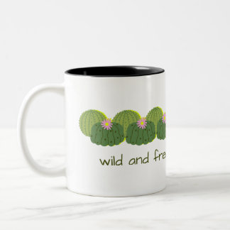 Wild und frei zweifarbige tasse