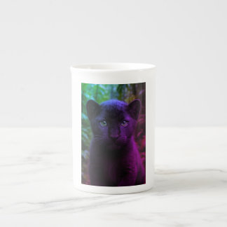 Wild und furchtlos - Panther-Kaffee Prozellantasse