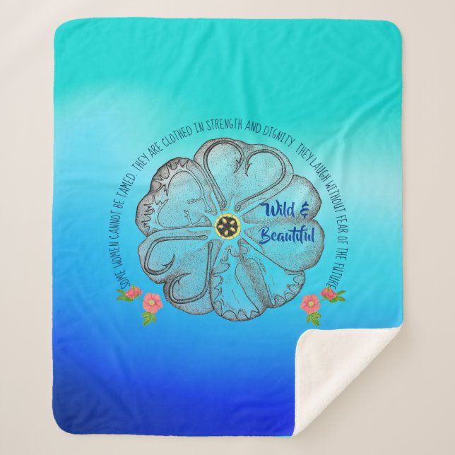 Wild und schön sherpadecke (Vorderseite)