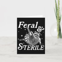 Wild und steril, lustige Raccoon Meme