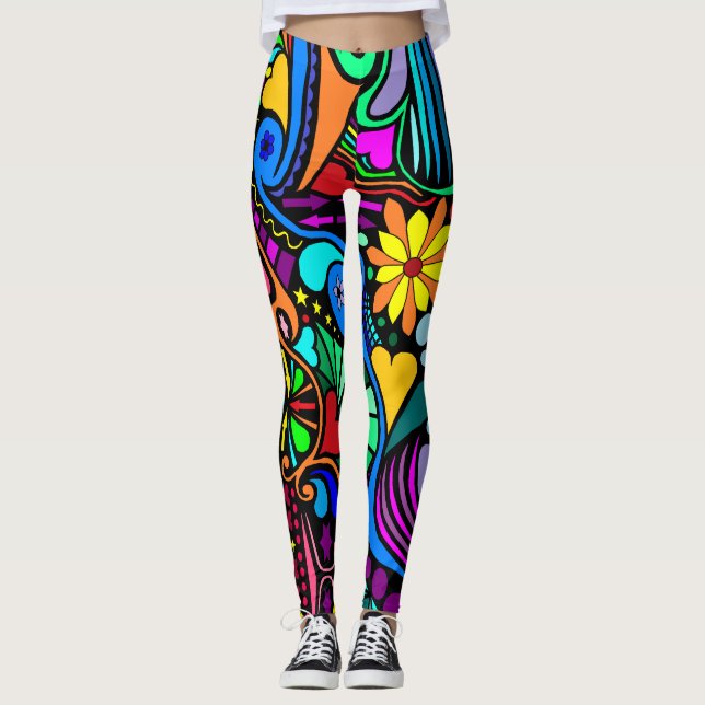 Wild und verrückt leggings (Vorderseite)