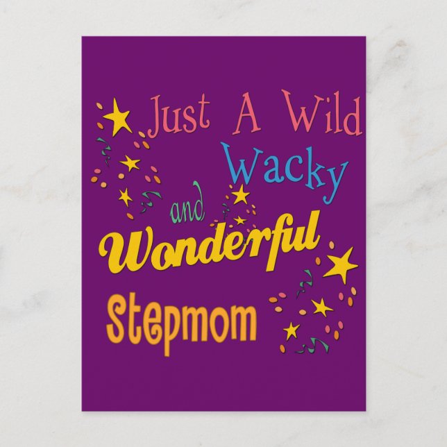 Wild und Wacky StepMom Postkarte (Vorderseite)