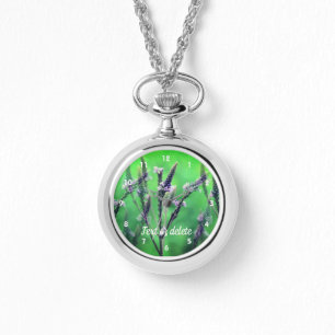 Wild Vervain Blume Abstrakt Personalisiert Armbanduhr