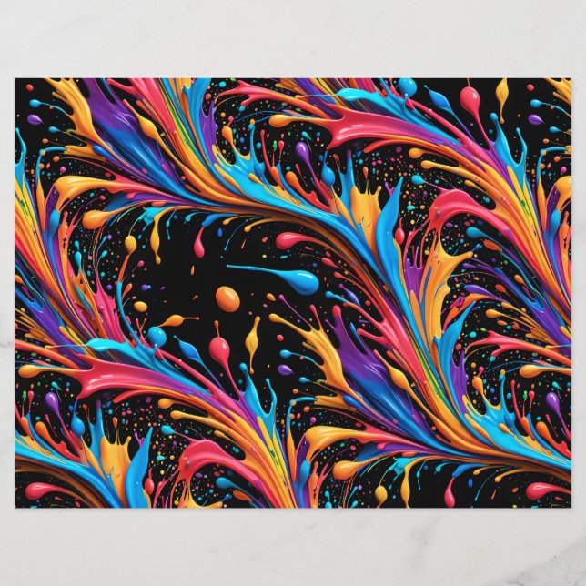 Wild Vibrant Paint Splash (Vorderseite)