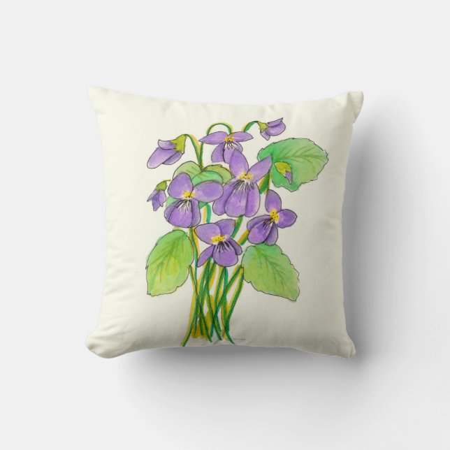 Wild Violets Pillow Kissen (Vorderseite)