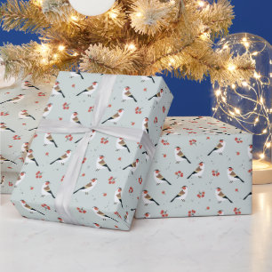 Wild-Vogel-Weihnachtsmuster Geschenkpapier