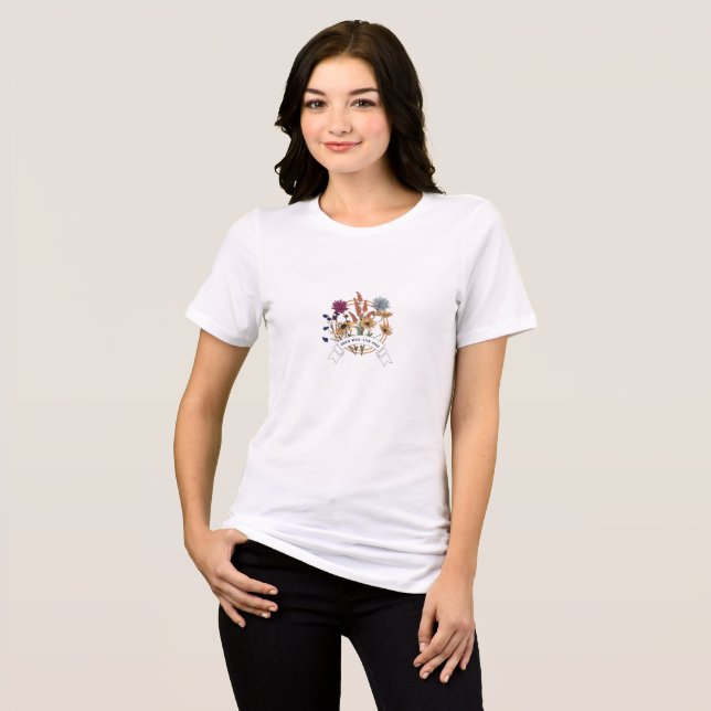 Wild wachsen, leben frei Tri-Blend shirt (Vorderseite voll)
