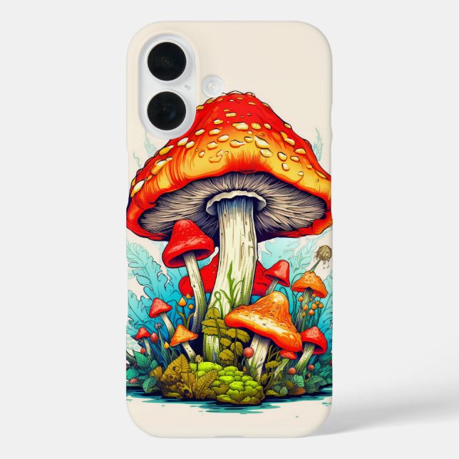 Wild wachsende Waldpilze Case-Mate iPhone Hülle (Rückseite)