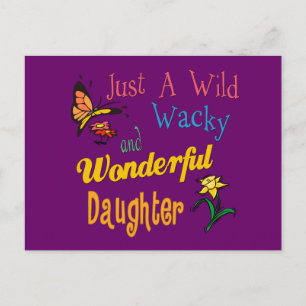Wild Wacky und ein wunderbares Geschenk für die To Postkarte