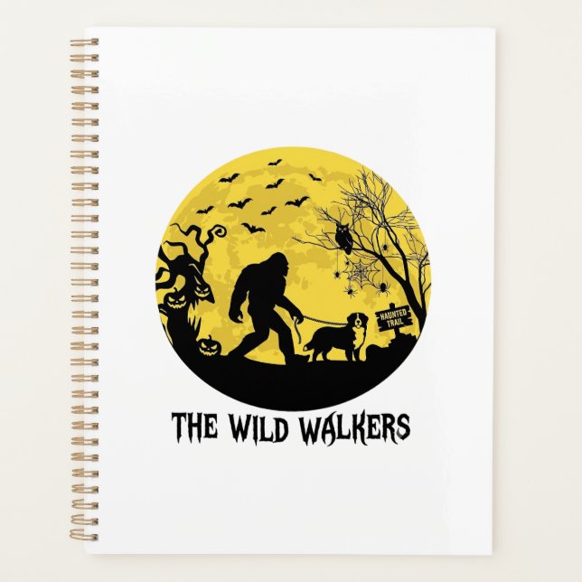 Wild Walker Bigfoot gehende Berner Halloween Hau Planer (Vorderseite)