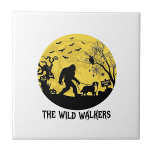 Wild Walker Bigfoot laufende Berner Halloween Hau Fliese