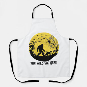 Wild Walkers Bigfoot gehende Berner Halloween Hau Schürze