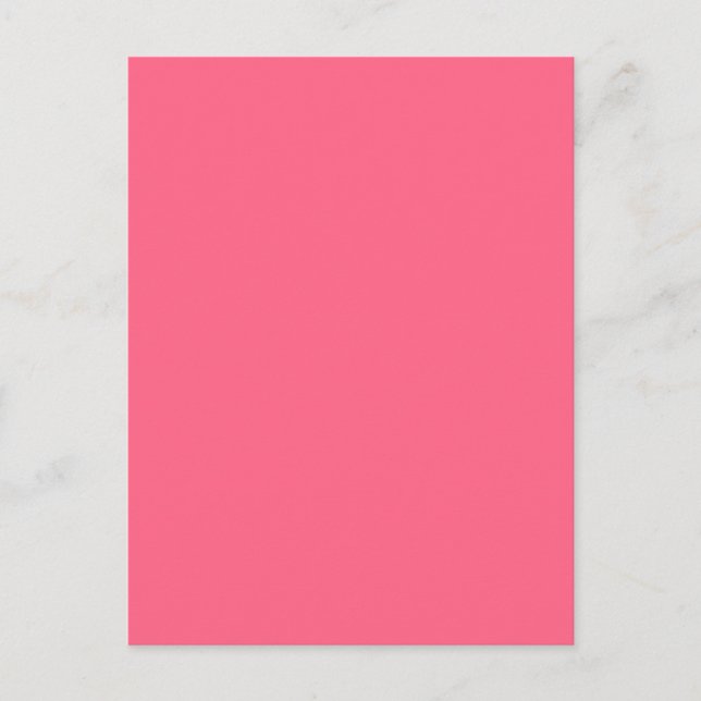 WILD WATERMELON PINK (feste Farbe Hintergrund) ~ Postkarte (Vorderseite)
