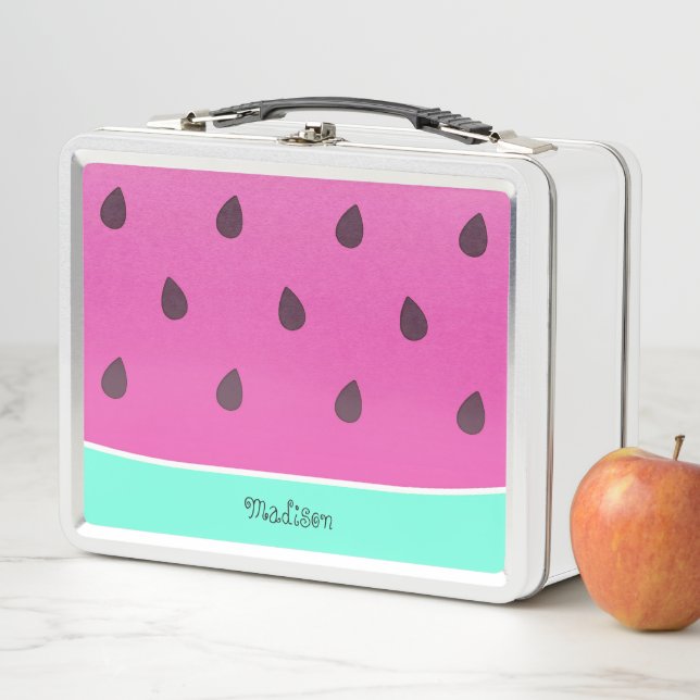 Wild Watermelon Slice | PERSONALISIERT Metall Brotdose (Beispiel)