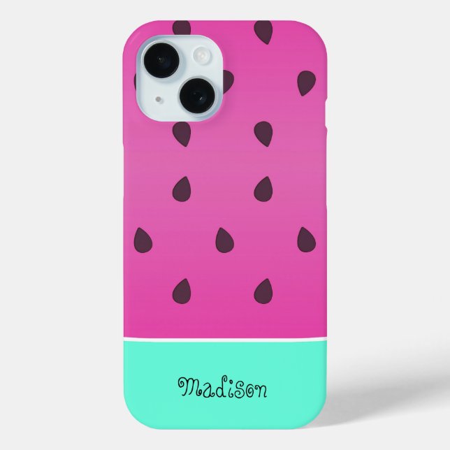 Wild Watermelon Slice | Personalisierter iPhone-Fa Case-Mate iPhone Hülle (Rückseite)