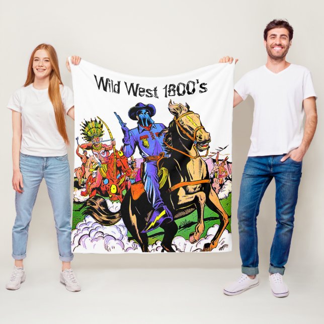 Wild West 1800 Fleecedecke (Beispiel)
