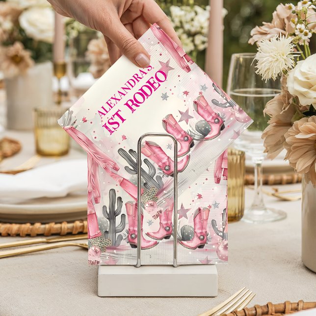 Wild West 1st Rodeo Birthday Serviette (Von Creator hochgeladen)