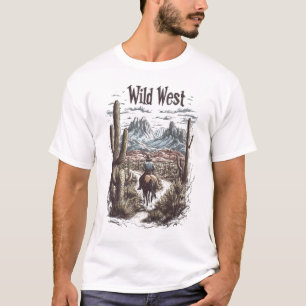 Wild-West-Abenteuer-Illustration T-Shirt
