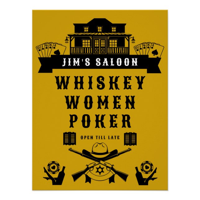 Wild West Americana Poker Poster (Vorderseite)
