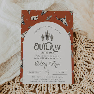 Wild West Baby Shower Einladungen Cowboy Baby