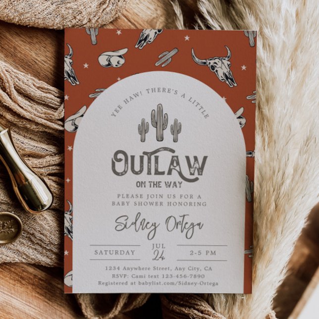 Wild West Baby Shower Einladungen | Cowboy Baby (Von Creator hochgeladen)